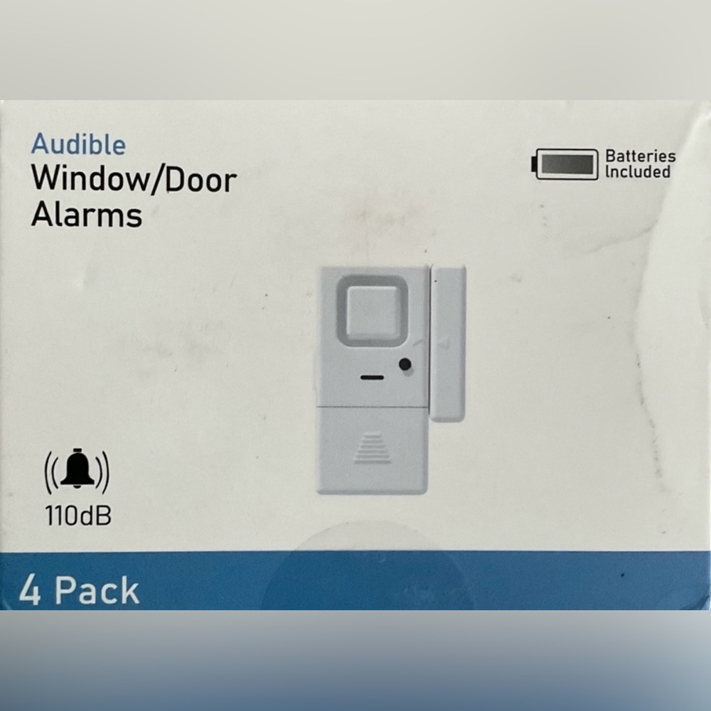 AUDIBLE Window/Door Alarms 4 Pack NWT